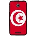 TPU1DES510DRAPTUNISIE - Coque souple pour HTC Desire 510 avec impression Motifs drapeau de la Tunisie