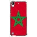 TPU1DES530DRAPMAROC - Coque souple pour HTC Desire 530 avec impression Motifs drapeau du Maroc