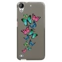 TPU1DES530PAPILLONS - Coque souple pour HTC Desire 530 avec impression Motifs papillons colorés