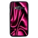 TPU1G318SOIEROSE - Coque Souple en gel pour Samsung Galaxy Trend 2 Lite avec impression soie drapée rose