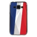 TPU1GALJ1DRAPFRANCE - Coque souple pour Samsung Galaxy J1 SM-J100F avec impression Motifs drapeau de la France
