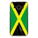 TPU1GALJ1DRAPJAMAIQUE - Coque souple pour Samsung Galaxy J1 SM-J100F avec impression Motifs drapeau de la Jamaïque