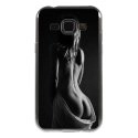 TPU1GALJ1FEMMENUE - Coque souple pour Samsung Galaxy J1 SM-J100F avec impression Motifs femme dénudée