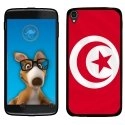 TPU1IDOL355DRAPTUNISIE - Coque Souple en gel pour Alcatel Idol 3 5,5 avec impression Motifs drapeau de la Tunisie