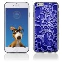 TPU1IPHONE6ARABESQUEBLEU - Coque Souple en gel pour Apple iPhone 6 avec impression arabesque bleu