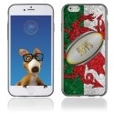 TPU1IPHONE6BALLONGALLE - Coque Souple en gel pour Apple iPhone 6 avec impression ballon de rugby et drapeau du Pays de Galles