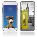 TPU1IPHONE6CABINEUKJAUNE - Coque Souple en gel pour Apple iPhone 6 avec impression cabine téléphonique UK jaune