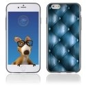 TPU1IPHONE6CAPITONBLEU - Coque Souple en gel pour Apple iPhone 6 avec impression effet capitonné bleu