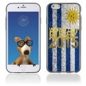 TPU1IPHONE6GOLDURUGUAY - Coque Souple en gel pour Apple iPhone 6 avec impression logo rugby doré et drapeau de l'Uruguay