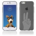 TPU1IPHONE6MAINPEACE - Coque Souple en gel pour Apple iPhone 6 avec impression main Peace and Love