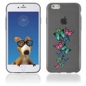 TPU1IPHONE6PAPILLONS - Coque Souple en gel pour Apple iPhone 6 avec impression papillons colorés