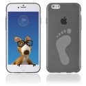 TPU1IPHONE6PIED - Coque Souple en gel pour Apple iPhone 6 avec impression empreinte de pied