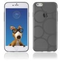 TPU1IPHONE6RONDSGRIS - Coque Souple en gel pour Apple iPhone 6 avec impression ronds gris