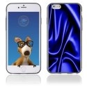TPU1IPHONE6SOIEBLEU - Coque Souple en gel pour Apple iPhone 6 avec impression soie drapée bleue