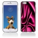 TPU1IPHONE6SOIEROSE - Coque Souple en gel pour Apple iPhone 6 avec impression soie drapée rose