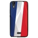 TPU1LBELLO2DRAPFRANCE - Coque souple pour LG Bello II avec impression Motifs drapeau de la France