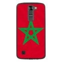 TPU1LGK7DRAPMAROC - Coque souple pour LG K7 avec impression Motifs drapeau du Maroc