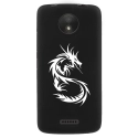 TPU1MOTOCDRAGONTRIBAL - Coque souple pour Motorola Moto C avec impression Motifs dragon tribal