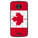 TPU1MOTOCDRAPCANADA - Coque souple pour Motorola Moto C avec impression Motifs drapeau du Canada