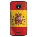 TPU1MOTOCDRAPESPAGNE - Coque souple pour Motorola Moto C avec impression Motifs drapeau de l'Espagne