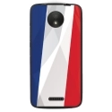 TPU1MOTOCDRAPFRANCE - Coque souple pour Motorola Moto C avec impression Motifs drapeau de la France