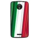 TPU1MOTOCDRAPITALIE - Coque souple pour Motorola Moto C avec impression Motifs drapeau de l'Italie