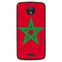 TPU1MOTOCDRAPMAROC - Coque souple pour Motorola Moto C avec impression Motifs drapeau du Maroc