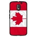 TPU1MOTOE3DRAPCANADA - Coque souple pour Motorola Moto E3 avec impression Motifs drapeau du Canada