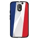 TPU1MOTOE3DRAPFRANCE - Coque souple pour Motorola Moto E3 avec impression Motifs drapeau de la France