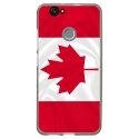 TPU1NOVADRAPCANADA - Coque souple pour Huawei Nova avec impression Motifs drapeau du Canada