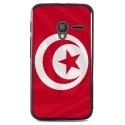TPU1PIXI340DRAPTUNISIE - Coque Souple en gel noir pour Orange Rise-30 avec impression Motifs drapeau de la Tunisie