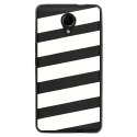 TPU1ROBBYBANDESBLANCHES - Coque souple pour Wiko Robby avec impression Motifs bandes blanches