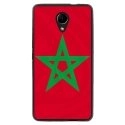 TPU1ROBBYDRAPMAROC - Coque souple pour Wiko Robby avec impression Motifs drapeau du Maroc
