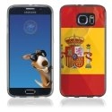 TPU1S6EDGEDRAPESPAGNE - Coque Souple en gel pour Samsung Galaxy S6 Edge avec impression drapeau de l'Espagne