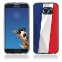 TPU1S6EDGEDRAPFRANCE - Coque Souple en gel pour Samsung Galaxy S6 Edge avec impression drapeau de la France