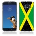 TPU1S6EDGEDRAPJAMAIQUE - Coque Souple en gel pour Samsung Galaxy S6 Edge avec impression drapeau de la Jamaïque