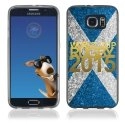 TPU1S6EDGEGOLDECOSSE - Coque Souple en gel pour Samsung Galaxy S6 Edge avec impression logo rugby doré et drapeau de l'??c