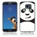 TPU1S6EDGEPANDA - Coque Souple en gel pour Samsung Galaxy S6 Edge avec impression panda