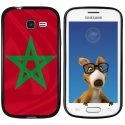 TPU1S7390DRAPMAROC - Coque Souple en gel noir pour Galaxy Trend Lite avec impression Motifs drapeau du Maroc