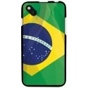 TPU1SUNSET2DRAPBRESIL - Coque Souple en gel pour Wiko Sunset 2 avec impression Motifs drapeau du Brésil