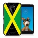 TPU1XPE4DRAPJAMAIQUE - Coque Souple en gel noir pour Sony Xperia E4 avec impression Motifs drapeau de la Jamaïque