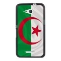 TPU1XPE4GDRAPALGERIE - Coque Souple en gel noir pour Sony Xperia E4g avec impression Motifs drapeau de l'Algérie