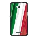 TPU1XPE4GDRAPITALIE - Coque Souple en gel noir pour Sony Xperia E4g avec impression Motifs drapeau de l'Italie