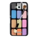 TPU1XPE4GMAQUILLAGE - Coque Souple en gel noir pour Sony Xperia E4g avec impression Motifs palette de maquillage