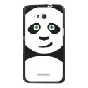 TPU1XPE4GPANDA - Coque Souple en gel noir pour Sony Xperia E4g avec impression Motifs panda
