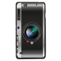 TPU1XPERIAC4APN - Coque Souple en gel pour Sony Xperia C4 avec impression Motifs appareil photo
