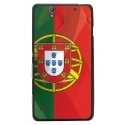 TPU1XPERIAC4DRAPPORTUGAL - Coque Souple en gel pour Sony Xperia C4 avec impression Motifs drapeau du Portugal