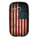 TPU1YOUNG2DRAPUSAVINTAGE - Coque souple pour Samsung Galaxy Young 2 SM-G130 avec impression Motifs drapeau USA vintage