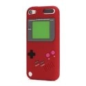TPUGAMEBOYTOUCH5ROUGE - Coque souple rouge aspect Game Boy pour iPod Touch 5