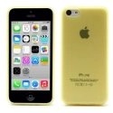 TPUIP5CJAUNE - Coque souple pour iPhone 5c coloris jaune